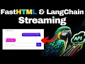 FastHTML LangChain - Streaming Application PoC with Websockets