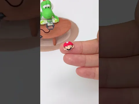 슈퍼마리오 미니왁뿌볼 만들기 Super Mario mini wax cracking squishy