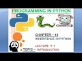 CHAPTER 19 1 Inheritance In Python python complete tutorial course for beginners in hindi