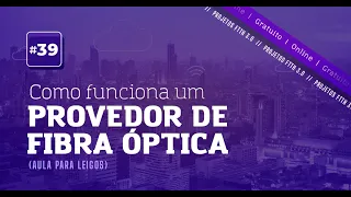 Aula #39   Como funciona um Provedor de Fibra óptica Aula para leigos