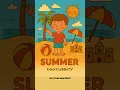 Fun in the Sun Summer Beach Coloring Page for Kids Free Printable
