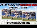 1992 Upper Deck Most Expensive eBay Sales Baseball Cards - June 2023
