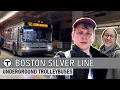 Underground Trolleybuses in Boston The MBTA Silver Line FREE from Logan Airport to South Station