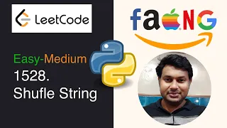 LeetCode Problem 1528 Shuffle String Difficulty Easy-Med Python LISTS Strings For Loop