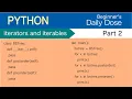 PYTHON Basics Beginners Daily Dose Iterators and Iterables Part 2