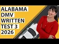 Alabama Permit Practice Test 2026 Sample 3 60 Questions