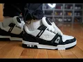 LV Louis Vuitton Trainer Sneaker Designed by Virgil Abloh Review On Feet
