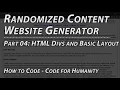 Part 4 divs and Basic Layout - CSS Framework
