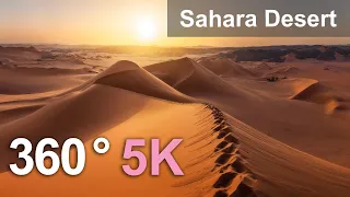 sahara desert algeria aerial 360 video in 5k