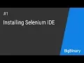 Installing Selenium IDE