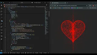 Heart animation src-code HTML CSS JS