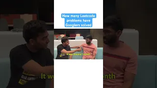 How many Leetcode problems Googlers have solved
