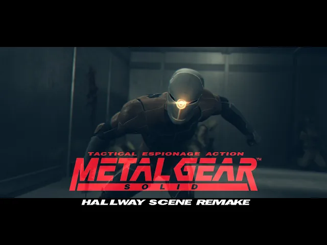 Metal Gear Solid - Hallway cutscene remake