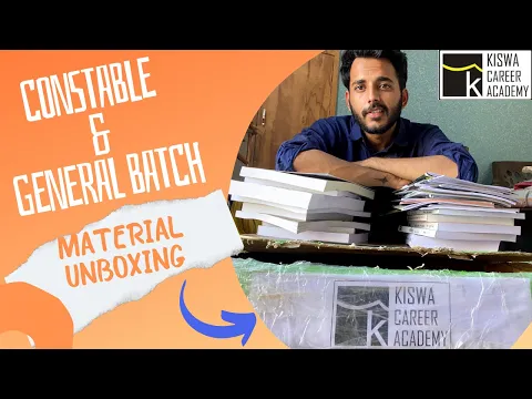 Download MP3 Constable + General batch material unboxing @KISWACAREERACADEMY