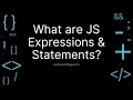 What are JavaScript JS expressions statements
