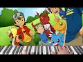 Lagu Fire - Digimon Frontier デジモンフロンティア  | Chillax Piano Version