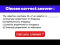 The inductive reactance XL of an inductor is Network Theory Network Elements Circuit Elements