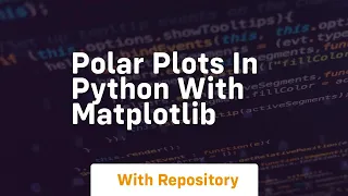 polar plots in python with matplotlib
