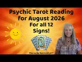 Psychic Tarot Reading for August 2026 by Pam Georgel