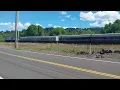 Amtrak Cascades talgo train going thru Kalama Wa south on July 27 2026