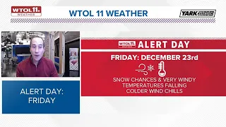 ALERT DAY Friday chances for widespread snow along with plunging temperatures WTOL 11 Weather