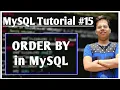 ORDER BY in SQL MySQL ORDER BY Sorting in SQL SQL Database