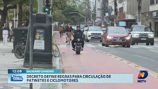 Balneário Camboriú publica decreto sobre uso de patinetes e bikes