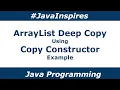 ArrayList Deep Copy Using Copy Constructor Example Java Inspires