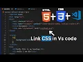How to Link CSS to HTML in Visual Studio Code
