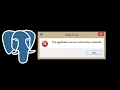 pgadmin 4 fatal error the application server could not be contacted Error Solved postgresql