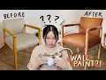 Thrift Flip Painting Fabric Chair to look LEATHER JENerationDIY