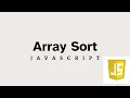 Array Sort without using sort funcion in javascript
