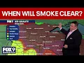 Hazardous air quality wildfire smoke update MN weather