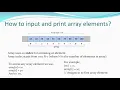how to take user input in an array