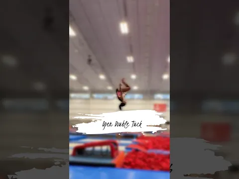 Open Double Back Tuck Off the Vault Trampoline π€ΈββοΈ Vault Drill #shorts