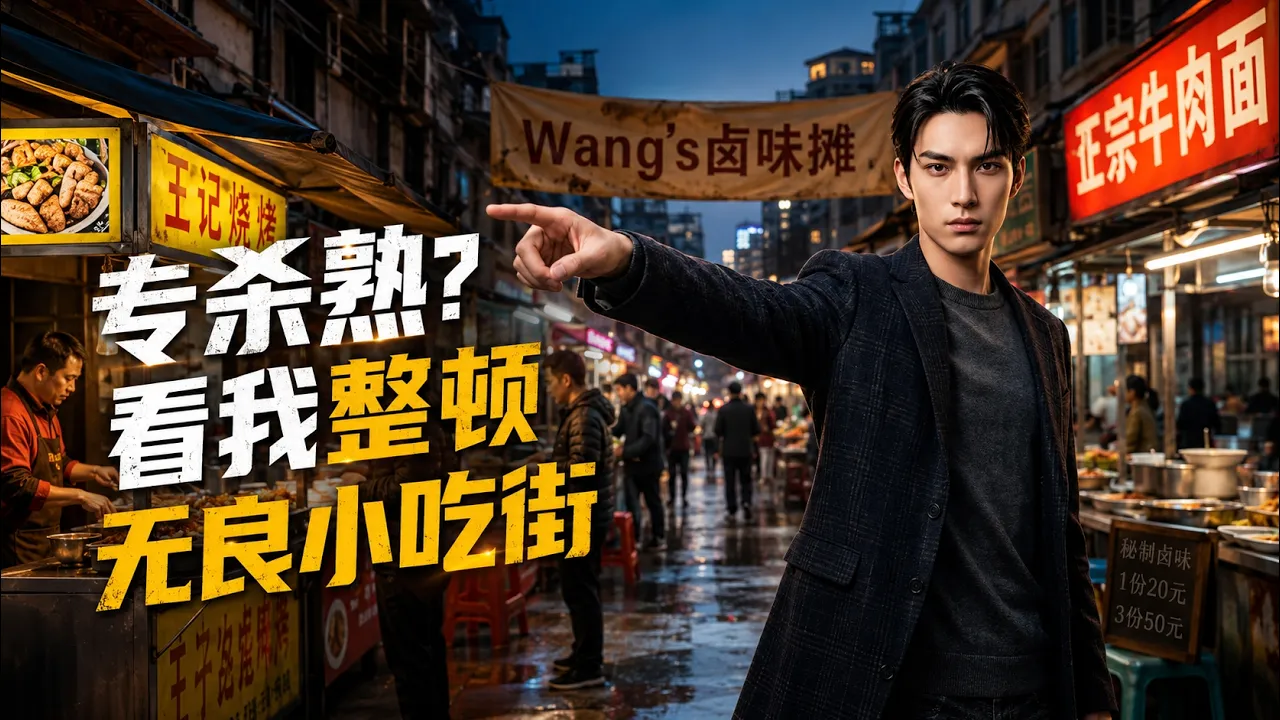 【完结超清】《专杀熟?看我整顿无良小吃街》#最新短劇全集#短劇全集#短劇#熱門短劇#短劇推薦#大陸短劇#AI短剧#初六剧场 poster