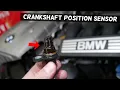 BMW CRANKSHAFT POSITION SENSOR REPLACEMENT LOCATION BWM N51 N52 N53 N54 N55 ENGINE