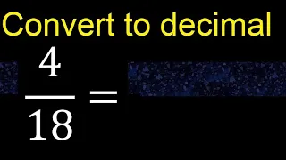 Convert to decimal How To Convert Decimals to Fractions