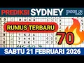 PREDIKSI SYDNEY POOLS SABTU 21 FEBRUARI 2026 TARIKAN PAITO SYDNEY RUMUS KEPALA EKOR
