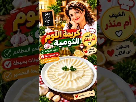 كريمة الثوم #مطبخنا_السوري #يلا_نتحلى #طبخ #وصفات #food #cooking #كيك #كعك #iraq #syria #fy #سوريا