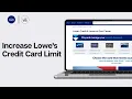 How To Increase Lowe s Credit Card Limit 2024 Lowes Credit Card Limit Increase Guide