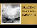 Lagu How To GLAZE With Acrylics | Glazing a Black and White Landscape Painting Tutorial