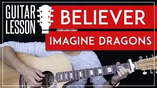 Download Believer Guitar Tutorial - Imagine Dragons Guitar Lesson 🎸 |Easy Chords + Tabs + Guitar Cover| MP3