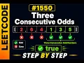 LeetCode 1550 Three Consecutive Odds Explained Step by Step C