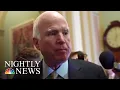 John McCain Discontinues Brain Cancer Treatment NBC Nightly News