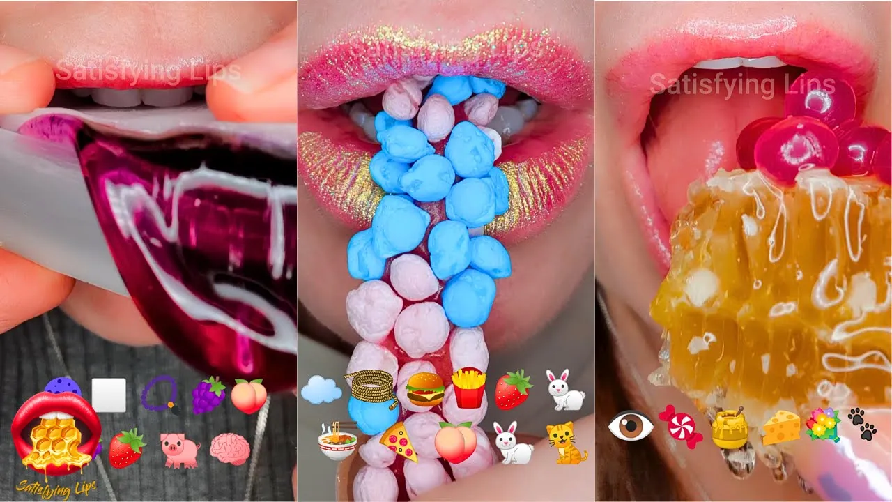 2 HOURS BRAIN MELTING Satisfying ASMR Eating Emoji Food Challenge Compilation Mukbang 먹방