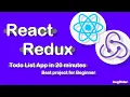 React Redux Todo List app Easiest Way with Source Code