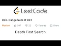 LeetCode Range Sum of BST Explained - Java