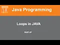 Part Loops for while do-while Java Tutorial Online Lecture In Hindi