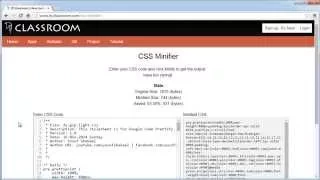 DYclassroom CSS Minifier
